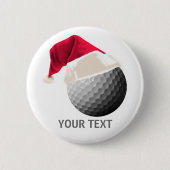 golfkerst ronde button 5,7 cm (Voorkant)