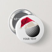 golfkerst ronde button 5,7 cm (Voorkant /achterkant)