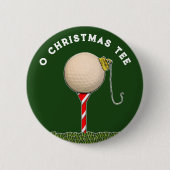 Golfkerst Ronde Button 5,7 Cm (Voorkant)