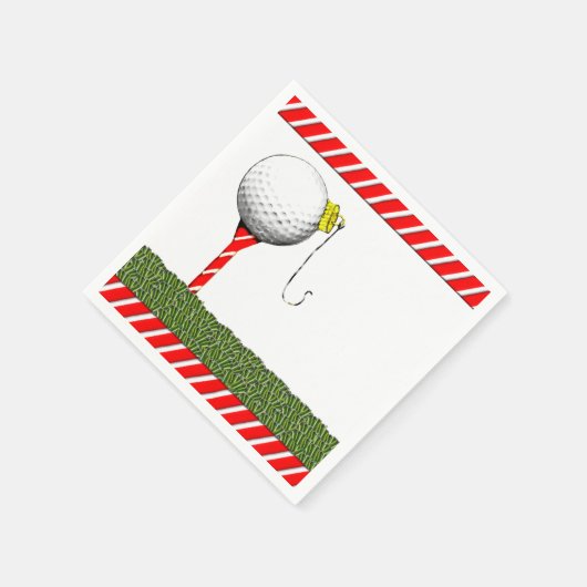 Golfkerst Servetten (Hoek)