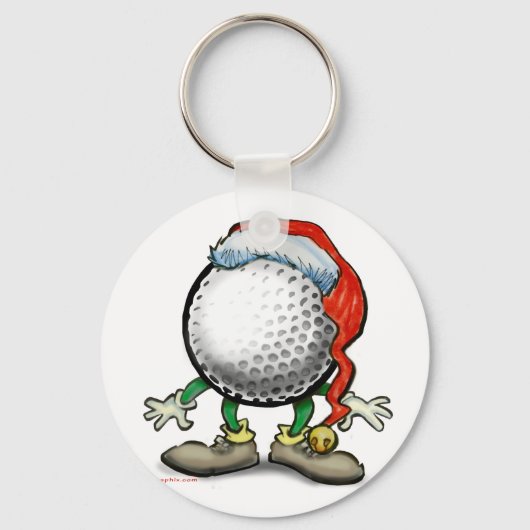 Golfkerst Sleutelhanger (Voorkant)