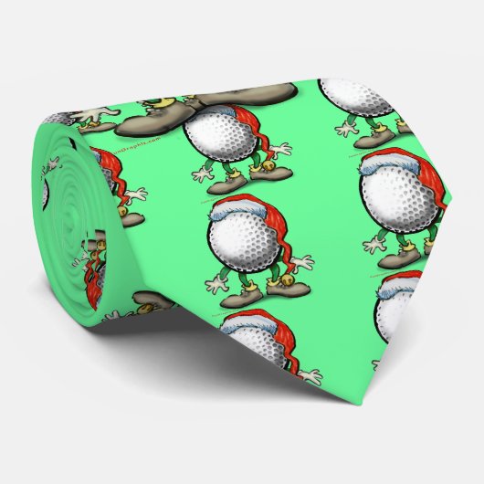 Golfkerst Stropdas (Opgerold)