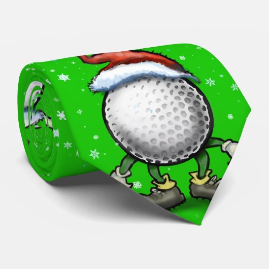 Golfkerst Stropdas (Opgerold)