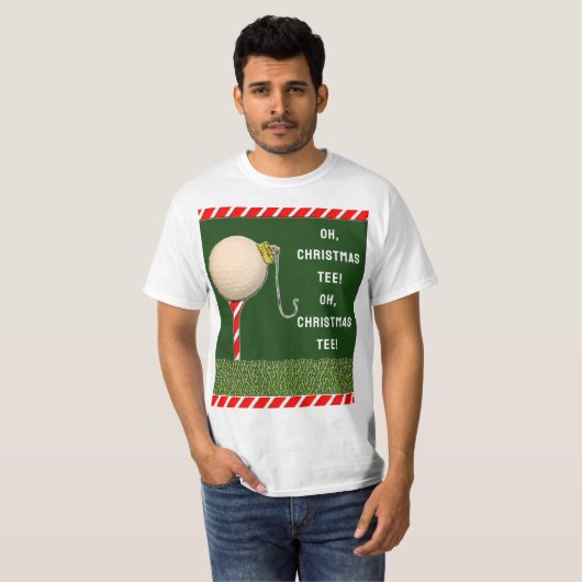 Golfkerst T-shirt (Voorkant volledig)