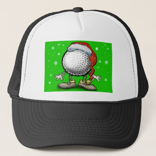 Golfkerst Trucker Pet (Voorkant)