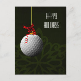golfkerstkaarten feestdagenkaart