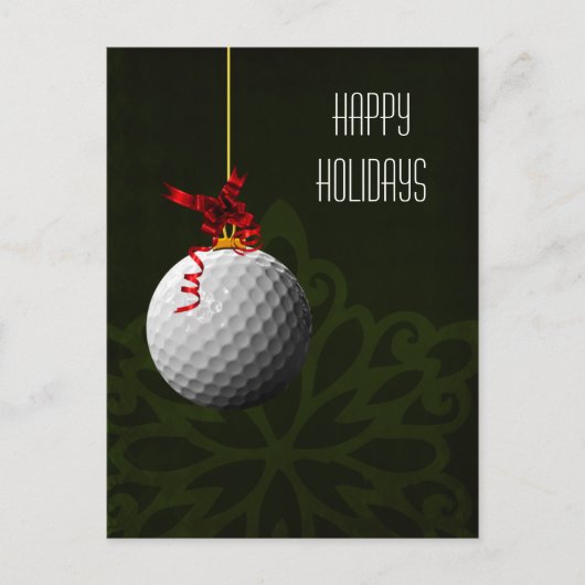 golfkerstkaarten feestdagenkaart (Voorkant)