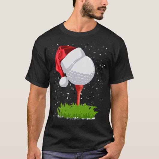 Golfkerstkerstkerstkerstkerstcadeau met Golfbal T-shirt (Voorkant)