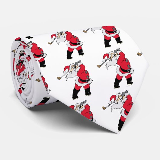 Golfkerstkerstmis Stropdas (Opgerold)