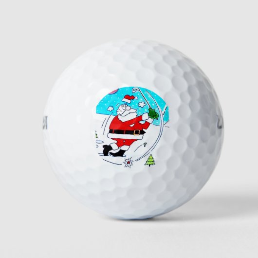 *** GOLFKERSTMAN*** GOLFBALLEN (Voorkant)