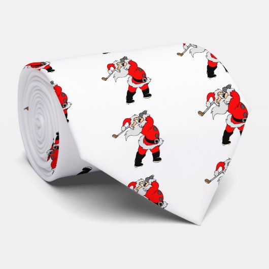 Golfkerstman Stropdas (Opgerold)