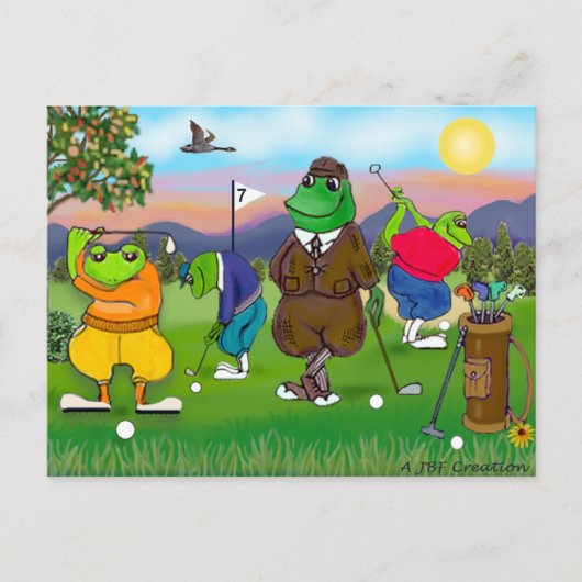 Golfkikkers - Toernooi Briefkaart (Voorkant)