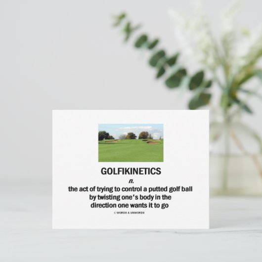 Golfkinetica Briefkaart (Staand voorkant)
