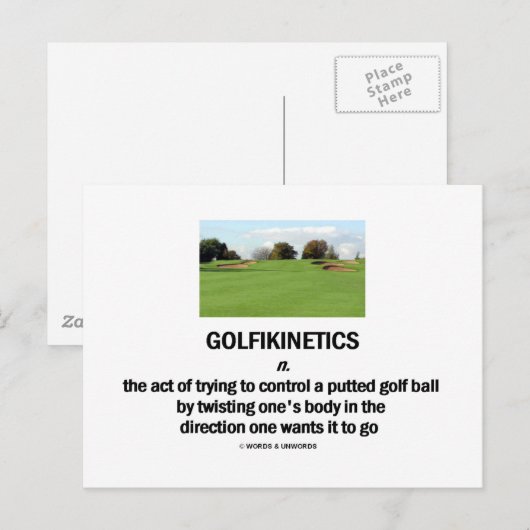 Golfkinetica Briefkaart (Voorkant / Achterkant)