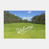 Golfkoers op groen Welkomstteken Deurmat (Voorkant)