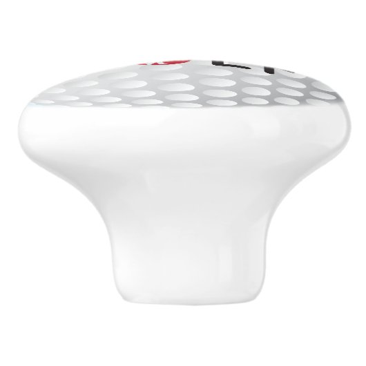 Golfkogelknop Keramische Knop (Zijkant)