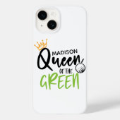 Golfkoningin van de Groene Funny Modern gepersonal Case-Mate iPhone Case (Achterkant)