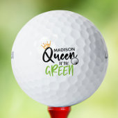 Golfkoningin van de Groene Funny Modern gepersonal Golfballen