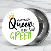 Golfkoningin van de Groene Funny Modern gepersonal Ronde Button 5,7 Cm