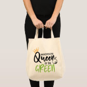 Golfkoningin van de Groene Funny Modern gepersonal Tote Bag (Voorkant (product))