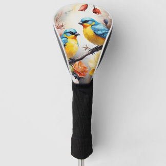 Golfkop, Driver Hoesje - Blue Birds Golfheadcover