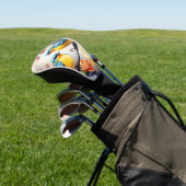 Golfkop, Driver Hoesje - Blue Birds Golfheadcover (Insitu)