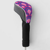 Golfkop van Bisexuality rainbow Golfheadcover (Schuin)