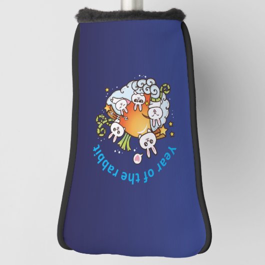 Golfkop van konijnenwortel golfheadcover (Draai 90)