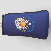 Golfkop van konijnenwortel golfheadcover (Voorkant)