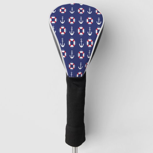 Golfkop van Navy-stijl Golfheadcover (Voorkant)