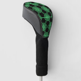 Golfkoppen Hoesjes van groen op zwart Golfheadcover