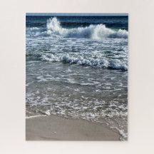 Golfkorren en strand