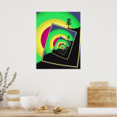 Golfkorven 5 draaien poster (Keuken)