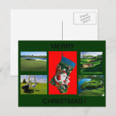 Golfkous en cursusscènes Postkaart Feestdagenkaart (Voorkant / Achterkant)