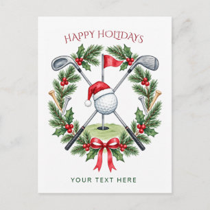 Golfkrans Boog Kerstmis Feestdagenkaart