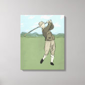 golfkunst canvas afdruk (Voorkant)