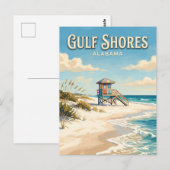 Golfkust Alabama Briefkaart (Voorkant / Achterkant)