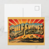 Golfkust Alabama Golfkust Strand Kunst Briefkaart (Voorkant / Achterkant)