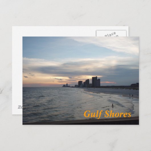 Golfkust briefkaart (Voorkant / Achterkant)