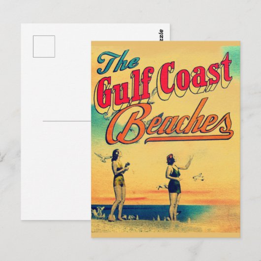  Golfkust Florida strandt op postkaart (Voorkant / Achterkant)
