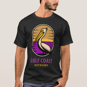 Golfkust Pelikaan Kust Zonsondergang T-shirt
