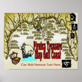 Golfkust — schatkistkaart poster (Voorkant)