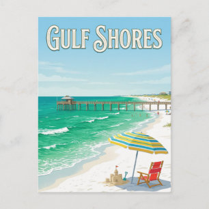 Golfkust Strand Briefkaart