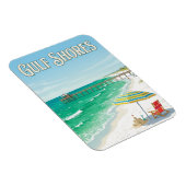 Golfkust Strand Magneet (Rechterzijde)