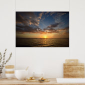 Golfkust - Sunset - Poster van Florida (Keuken)