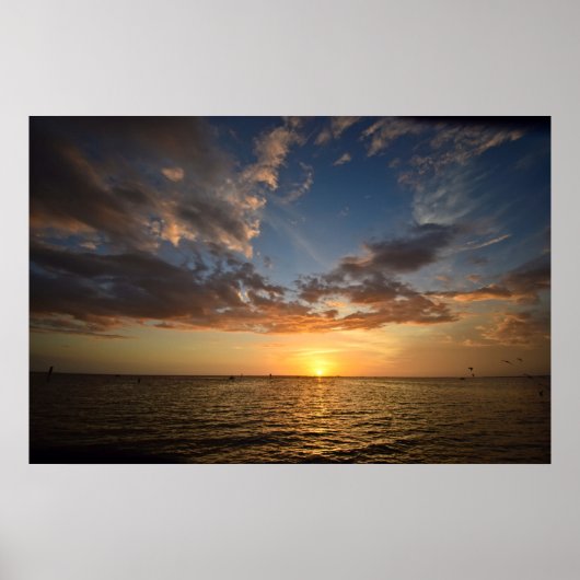 Golfkust - Sunset - Poster van Florida (Voorkant)