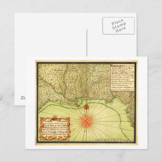 Golfkust van de Verenigde StatenPanorama Briefkaart (Voorkant / Achterkant)