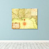 Golfkust van de Verenigde StatenPanorama Canvas Afdruk (Insitu (Houten vloer))