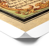 Golfkust van de VS kaart 1747 Poster (Hoek)