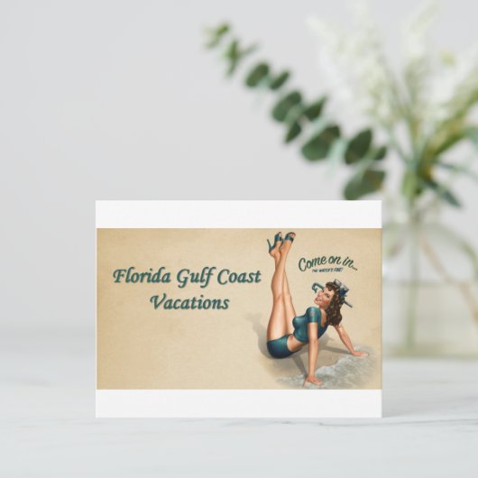 Golfkust van Florida Briefkaart (Staand voorkant)